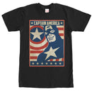 Men's Marvel Captain America Poster T-Shirt