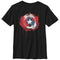 Boy's Marvel Captain America Shield Watercolor Print T-Shirt