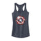 Junior's Marvel Captain America Shield Glitch Racerback Tank Top