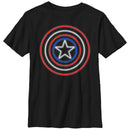 Boy's Marvel Captain America Shield Neon Light T-Shirt