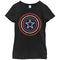 Girl's Marvel Captain America Shield Neon Light T-Shirt