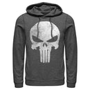 Men's Marvel Punisher Retro Skull Symbol Pull Over Hoodie