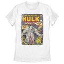 Women's Marvel Hulk Comic Book Cover Print T-Shirt