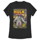 Women's Marvel Hulk Comic Book Cover Print T-Shirt