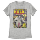 Women's Marvel Hulk Comic Book Cover Print T-Shirt