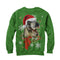 Women's Lost Gods Ugly Christmas Festive T Rex Santa Sweatshirt