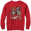 Women's Lost Gods Ugly Christmas Gift Surprise Kitten Sweatshirt
