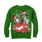 Men's Lost Gods Ugly Christmas Gift Surprise Kitten Sweatshirt