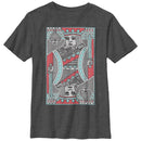 Boy's Lost Gods Striped King Playing Card T-Shirt