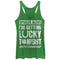 Women's Lost Gods Spoiler Alert I'm Getting Lucky Racerback Tank Top