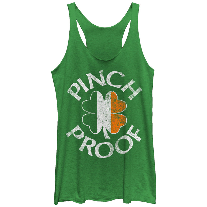 Women's Lost Gods St. Patrick's Day Pinch Proof Racerback Tank Top