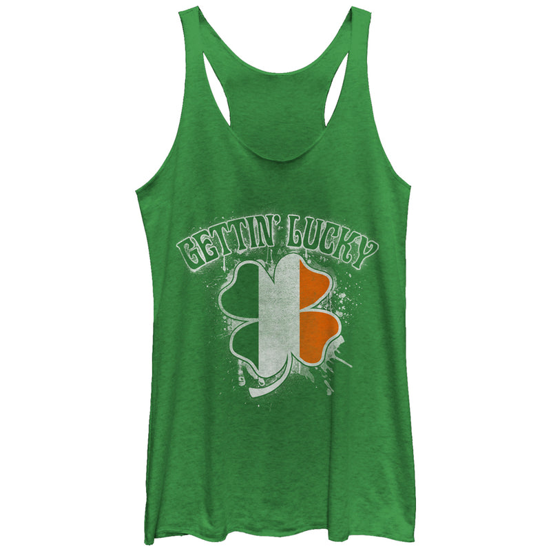 Women's Lost Gods Getting Lucky Ireland Racerback Tank Top