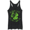 Women's Lost Gods Rub Me For Luck Clover Racerback Tank Top