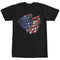Men's Lost Gods Bald Eagle American Flag T-Shirt