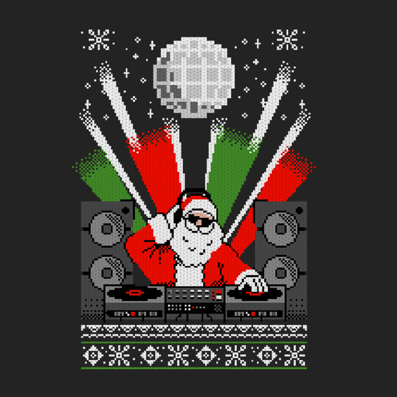 Women's Lost Gods Christmas DJ Santa Ugly Sweater Sweatshirt