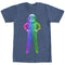 Men's Lost Gods Cat Astronaut Rainbow T-Shirt