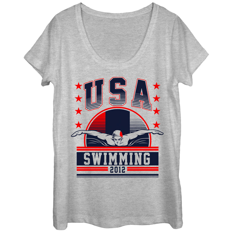 Women's Lost Gods USA Swimming 2012 Scoop Neck