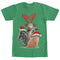 Men's Lost Gods Ugly Christmas Cats T-Shirt