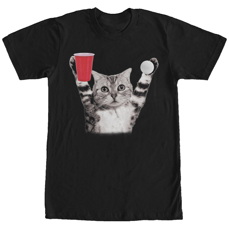 Men's Lost Gods Cat Pong Victory T-Shirt