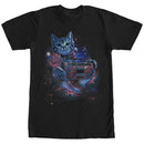 Men's Lost Gods Space Boombox Cat T-Shirt