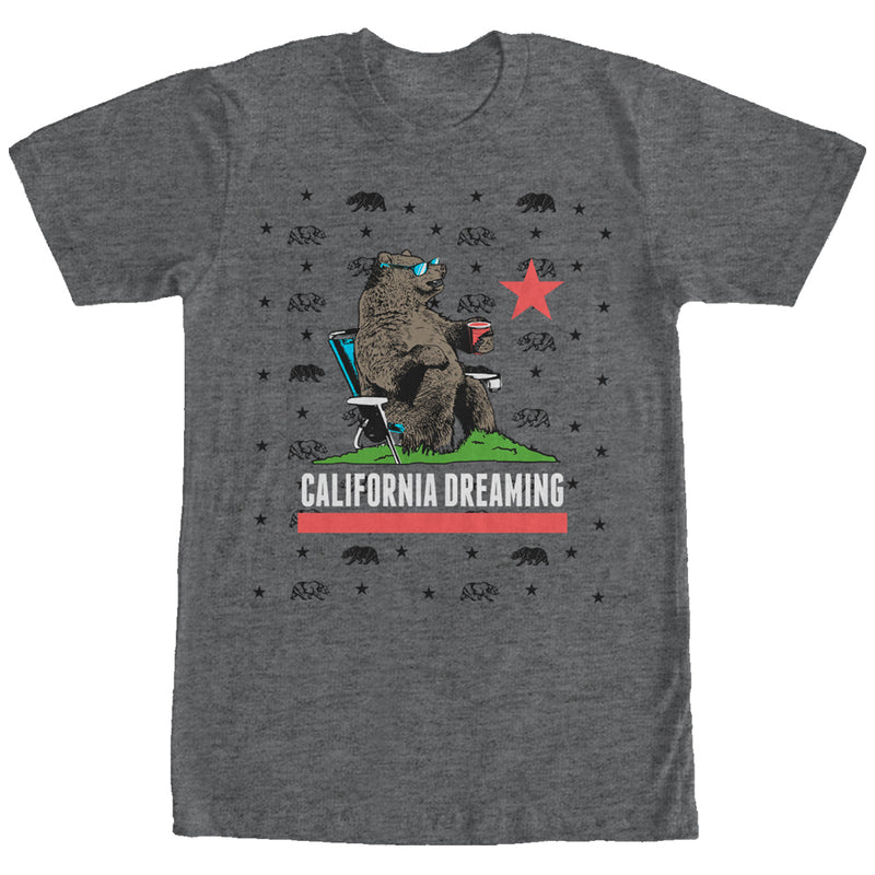 Men's Lost Gods California Flag Bear Dreaming T-Shirt