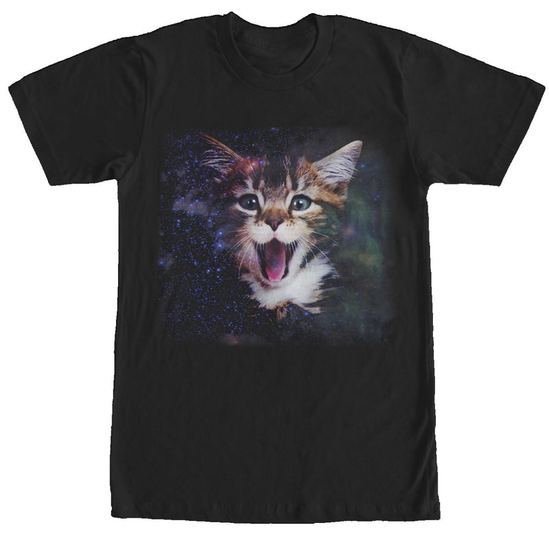 Men's Lost Gods Yawning Space Cat T-Shirt