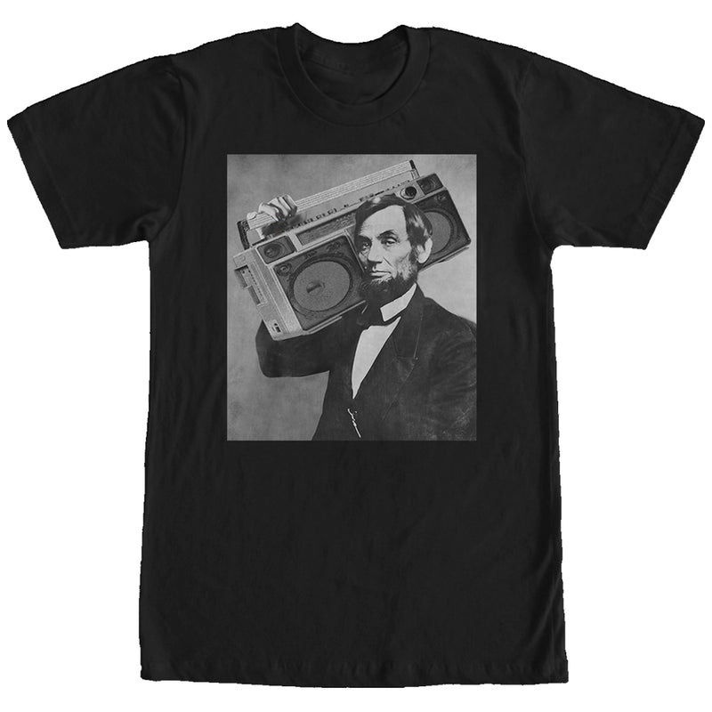 Men's Lost Gods Abraham Lincoln Boombox T-Shirt