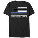 Men's Lost Gods Fourth of July  Honor Respect Loyalty T-Shirt