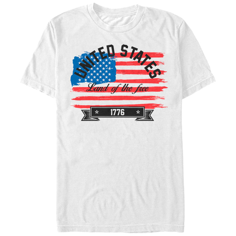 Men's Lost Gods Fourth of July  United States Land of the Free 1776 T-Shirt