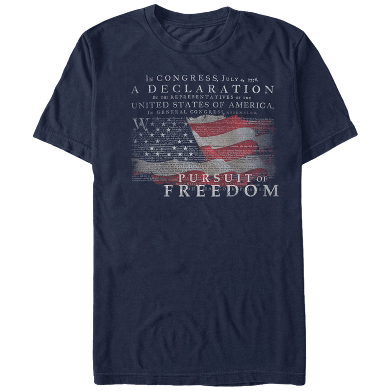 Men's Lost Gods Fourth of July  Declaration of Independence T-Shirt
