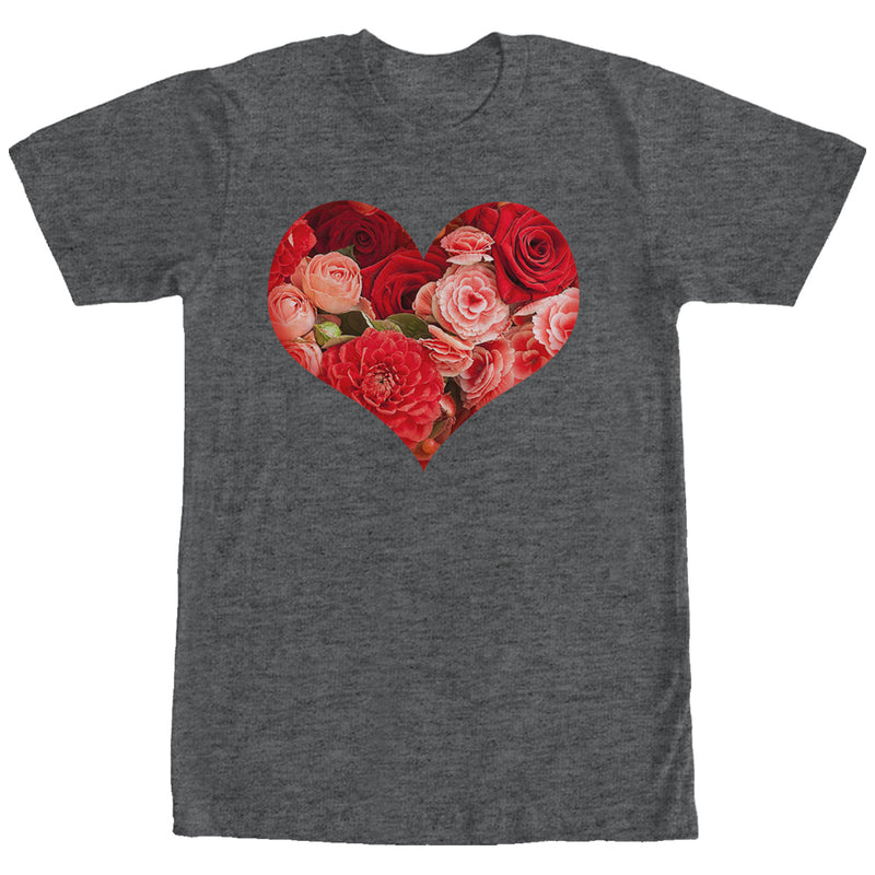 Men's Lost Gods Floral Print Heart T-Shirt