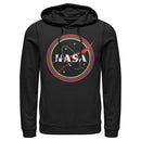 Men's NASA Galaxy In Rainbow Circles Pull Over Hoodie