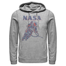 Men's NASA Neon Astronaut Cowboy In Space Pull Over Hoodie