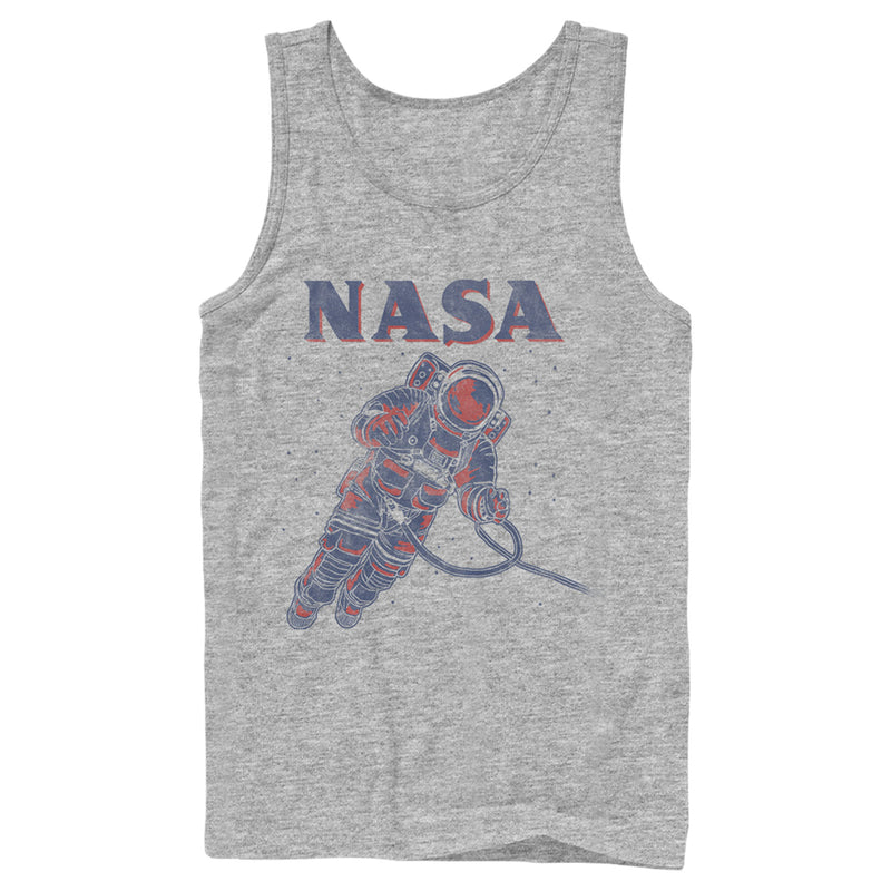 Men's NASA Neon Astronaut Cowboy In Space Tank Top