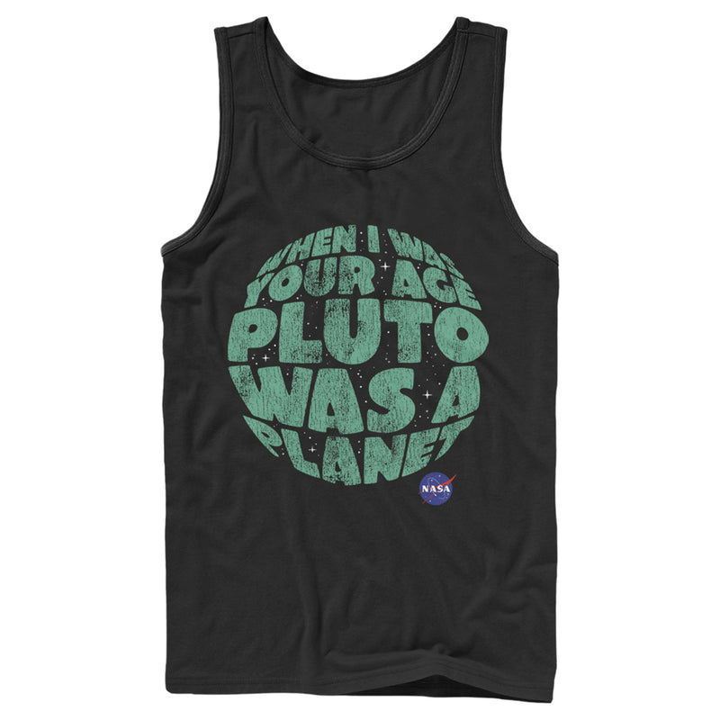 Men's NASA Pluto Was A Planet Tank Top