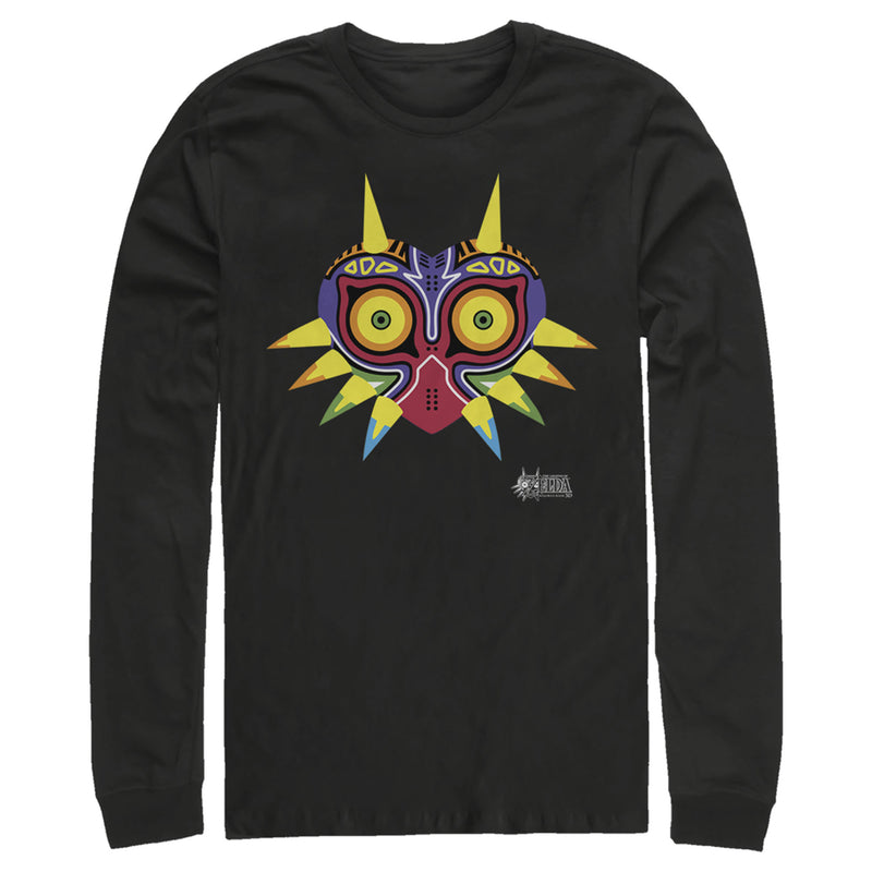 Men's Nintendo Legend of Zelda Majora's Mask Design Long Sleeve Shirt