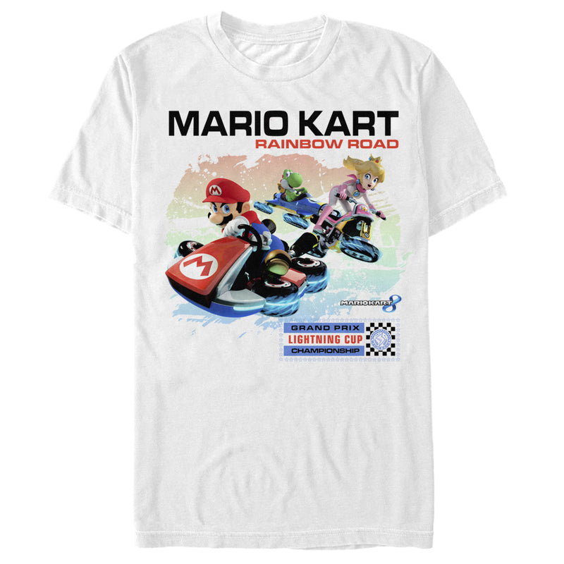 Men's Nintendo Mario Kart Rainbow Road T-Shirt