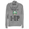 Junior's Nintendo Don't Give Up Level Up Mushroom Cowl Neck Sweatshirt