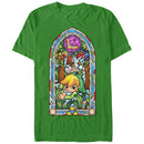 Men's Nintendo Legend of Zelda Stained Glass Forest T-Shirt
