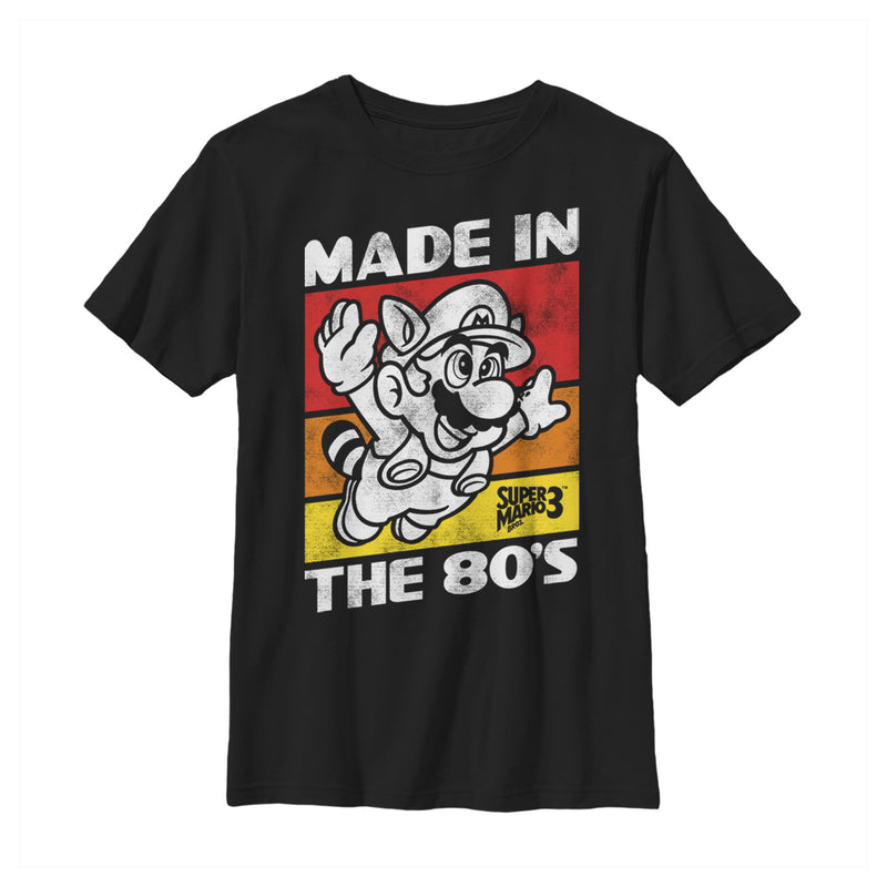 Boy's Nintendo Raccoon Mario Made in the 80's T-Shirt