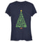 Junior's Nintendo Christmas Tree Mosaic T-Shirt