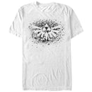 Men's Nintendo Legend of Zelda Triforce Paint Splatter Print T-Shirt