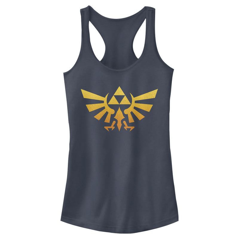 Junior's Nintendo Legend of Zelda Triforce Fade Racerback Tank Top