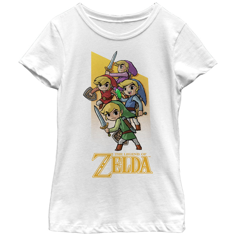 Girl's Nintendo Legend of Zelda Four Sword Link T-Shirt