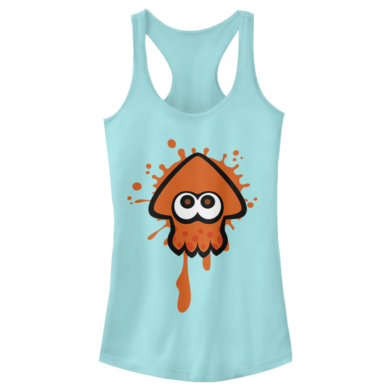 Junior's Nintendo Splatoon Orange Inkling Squid Racerback Tank Top