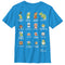 Boy's Nintendo Super Mario Bros Pixel Cast with Names T-Shirt