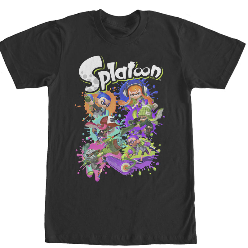 Men's Nintendo Splatoon Ink Splatter T-Shirt