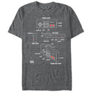 Men's Nintendo Schematic NES Controller T-Shirt