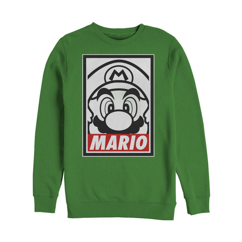 Men's Nintendo Mario Close Up Sweatshirt