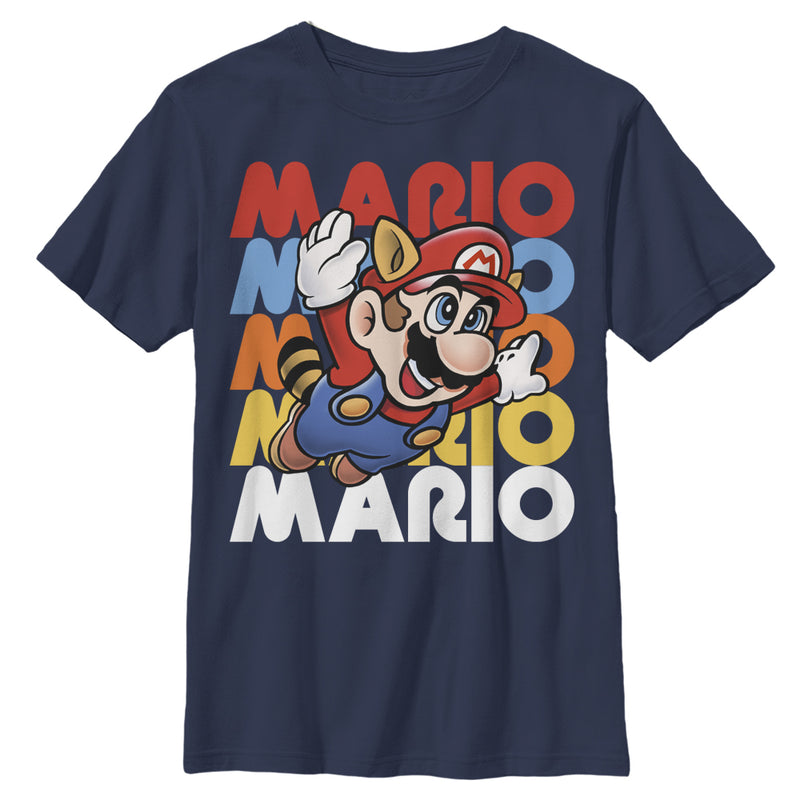 Boy's Nintendo Flying Raccoon Mario T-Shirt